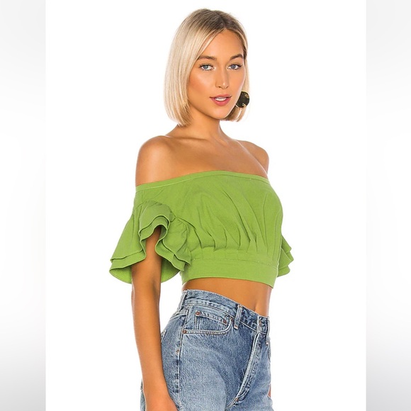 NWT Revolve L’Academie Claude Top in Moss - Picture 3 of 5